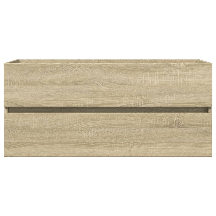 Waschbeckenschrank Sonoma-Eiche 100X38,5X45 Cm Holzwerkstoff