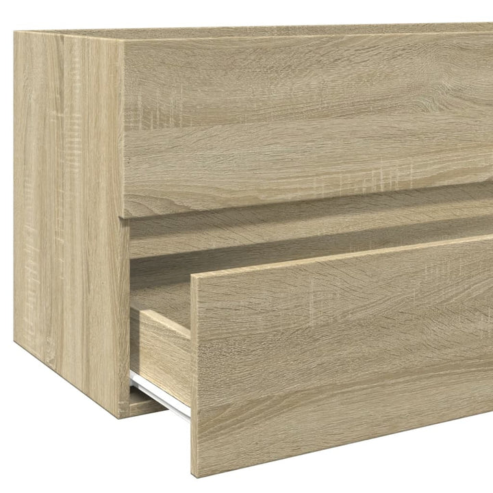 Waschbeckenschrank Sonoma-Eiche 100X38,5X45 Cm Holzwerkstoff