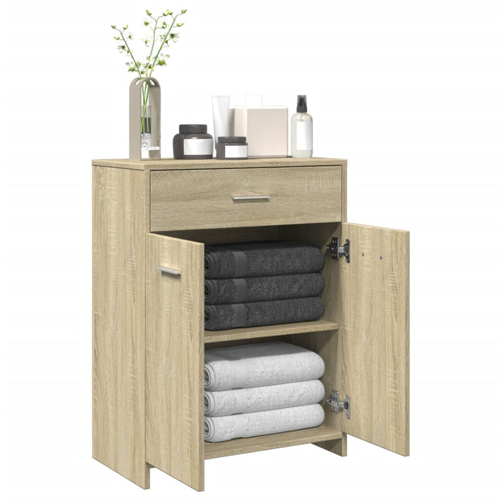 Badezimmerschrank 60X33X80 Cm Holzwerkstoff