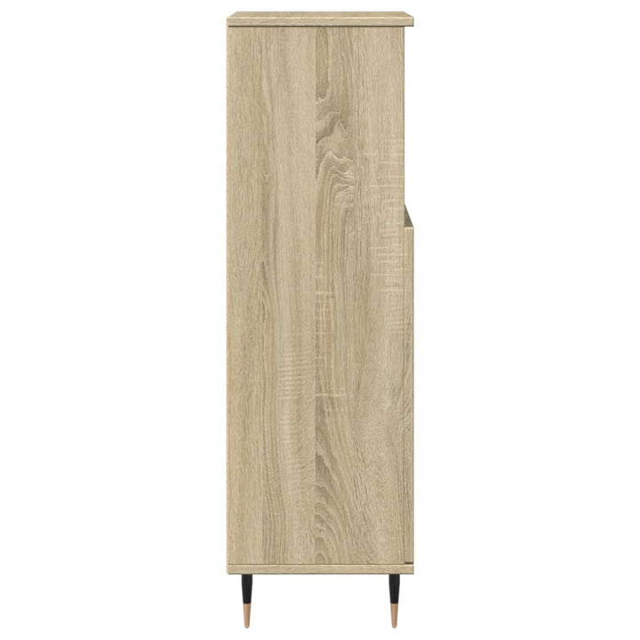 Badschrank Sonoma-Eiche 30X30X100 Cm Holzwerkstoff