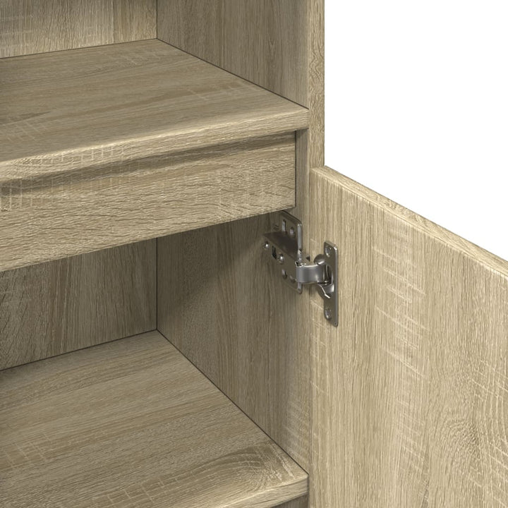 Badschrank Sonoma-Eiche 30X30X100 Cm Holzwerkstoff