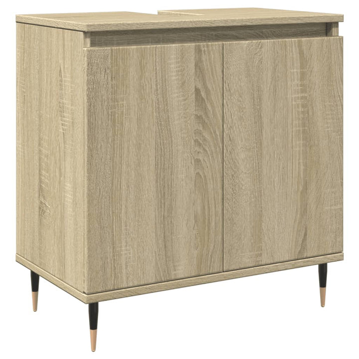 Badschrank Sonoma-Eiche 58X33X60 Cm Holzwerkstoff