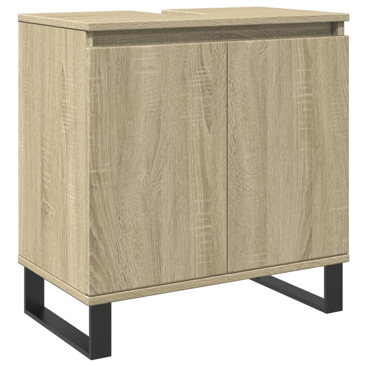 Badschrank Sonoma-Eiche 58X33X60 Cm Holzwerkstoff Taupe