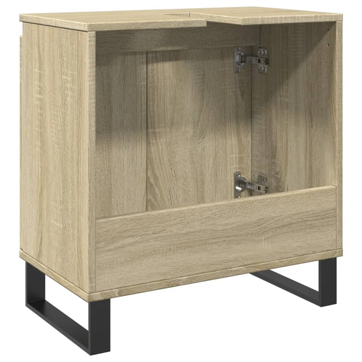 Badschrank Sonoma-Eiche 58X33X60 Cm Holzwerkstoff Taupe