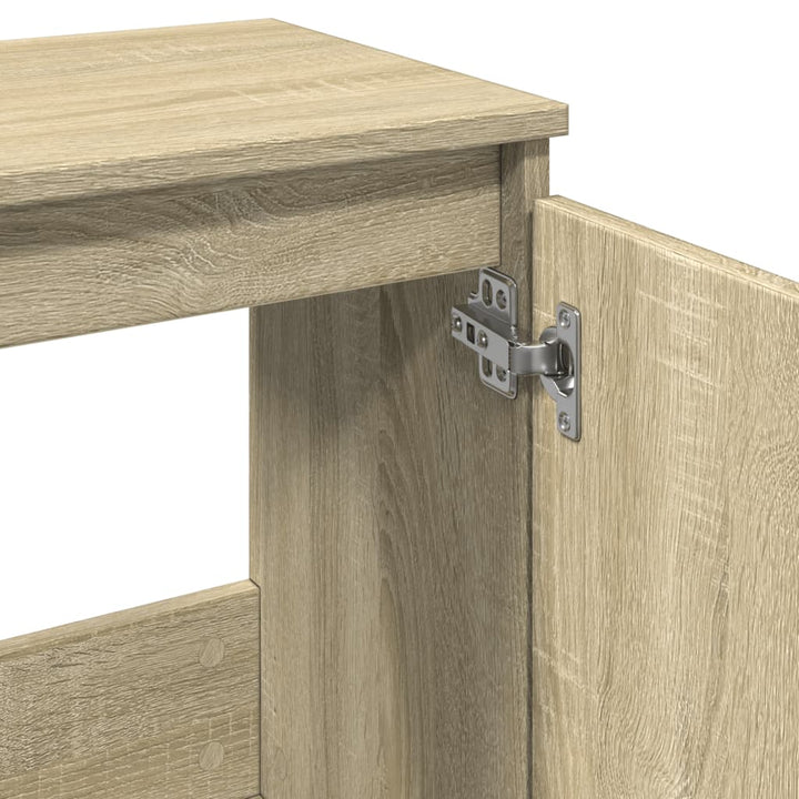 Badschrank Sonoma-Eiche 58X33X60 Cm Holzwerkstoff Taupe