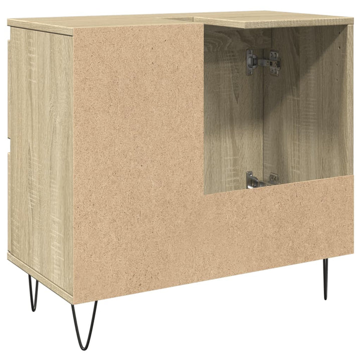 Badschrank Sonoma-Eiche 65X33X60 Cm Holzwerkstoff