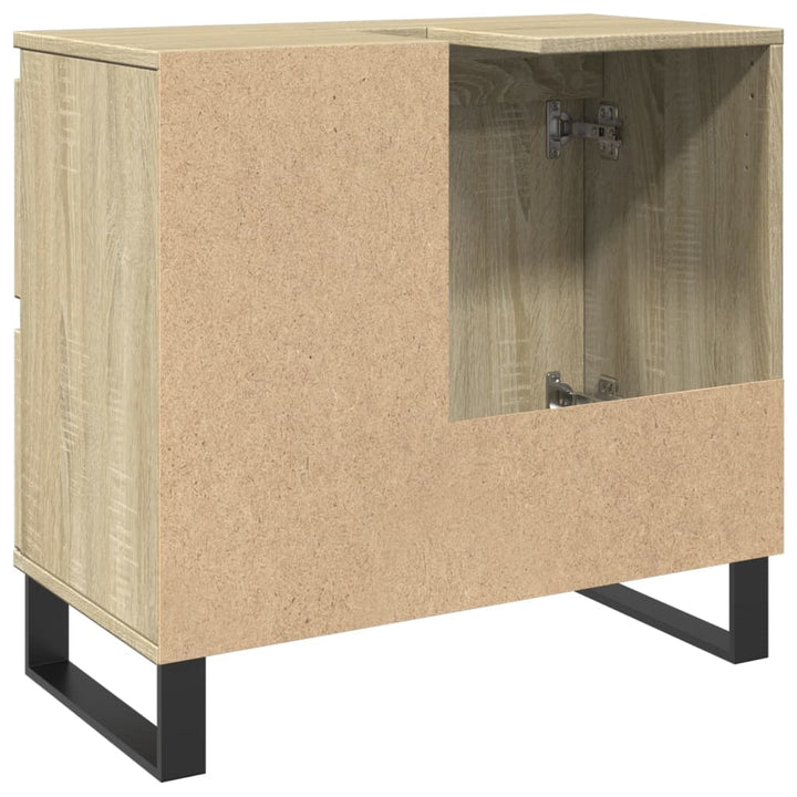 Badschrank Sonoma-Eiche 65X33X60 Cm Holzwerkstoff