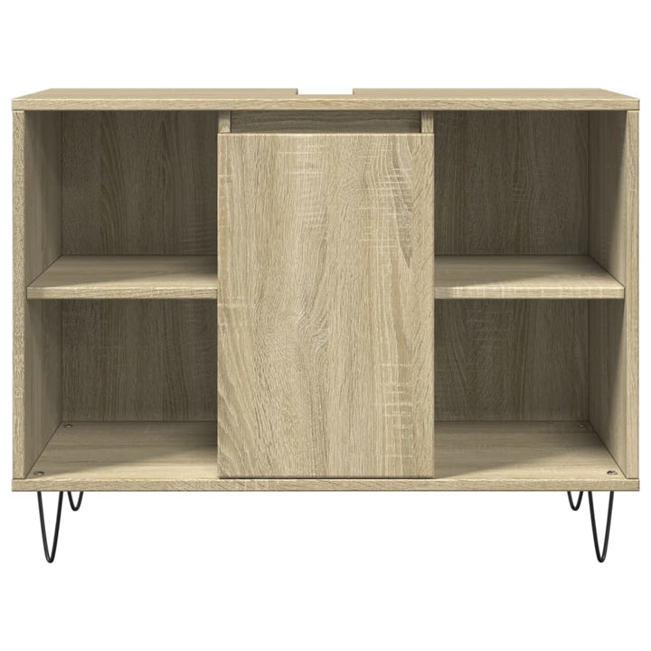 Badschrank Sonoma-Eiche 80X33X60 Cm Holzwerkstoff