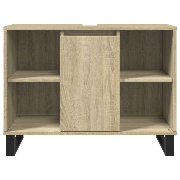 Badschrank Sonoma-Eiche 80X33X60 Cm Holzwerkstoff