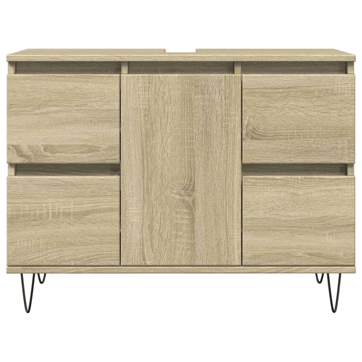 Badschrank Sonoma-Eiche 80X33X60 Cm Holzwerkstoff