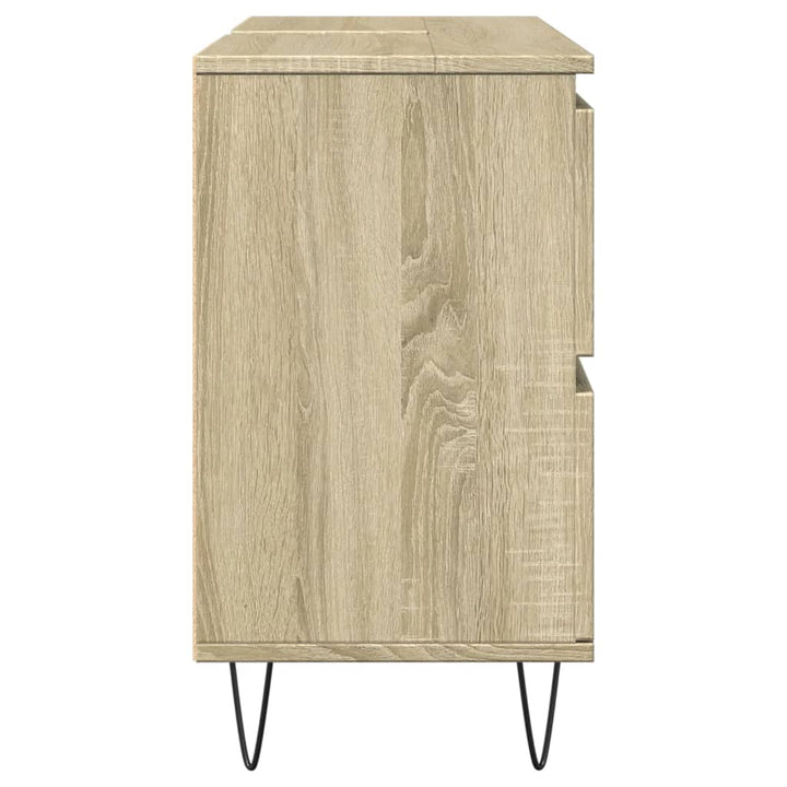 Badschrank Sonoma-Eiche 80X33X60 Cm Holzwerkstoff