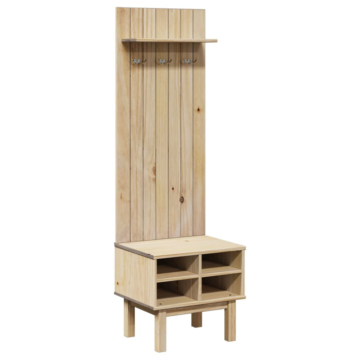 Flurgarderobe Otta 50X40X160 Cm Massivholz Kiefer