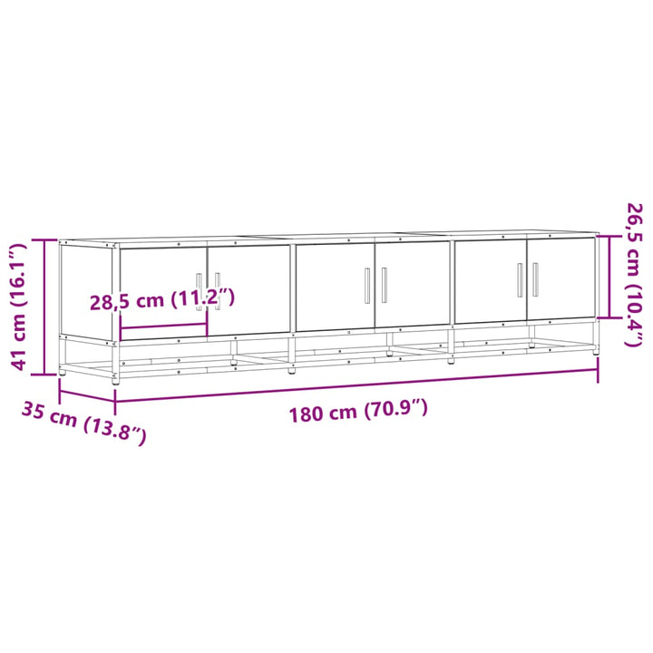 Tv-Schrank 180X35X41 Cm Holzwerkstoff