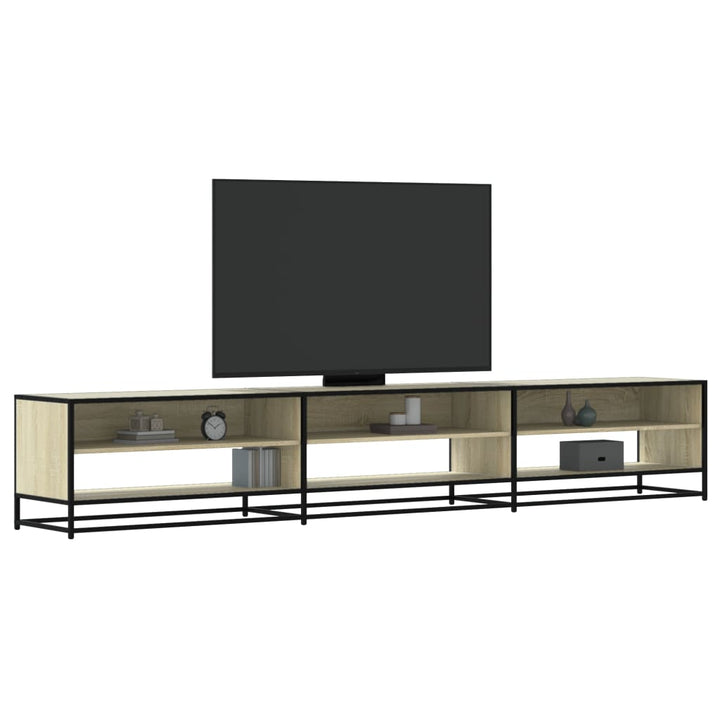 Tv-Schrank Braun Eichen-Optik 180X40X46 Cm Holzwerkstoff