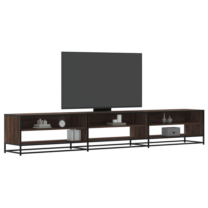 Tv-Schrank Braun Eichen-Optik 180X40X46 Cm Holzwerkstoff