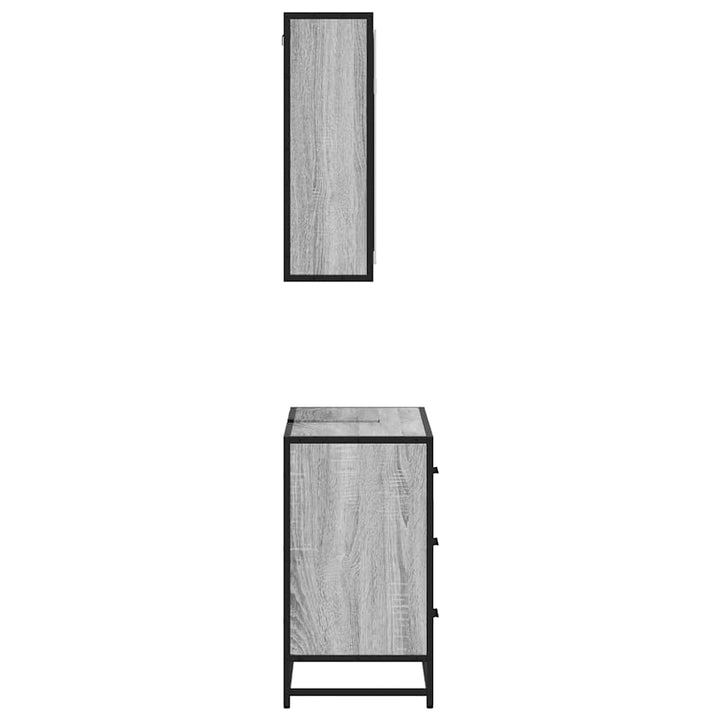 2-Tlg. Badmöbel-Set Holzwerkstoff