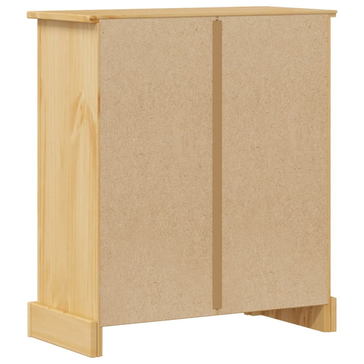 Badschrank Corona 70X33X80 Cm Massivholz Kiefer Rosa