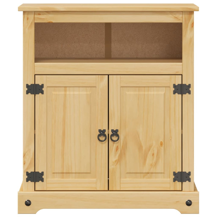 Badschrank Corona 70X33X80 Cm Massivholz Kiefer Blau