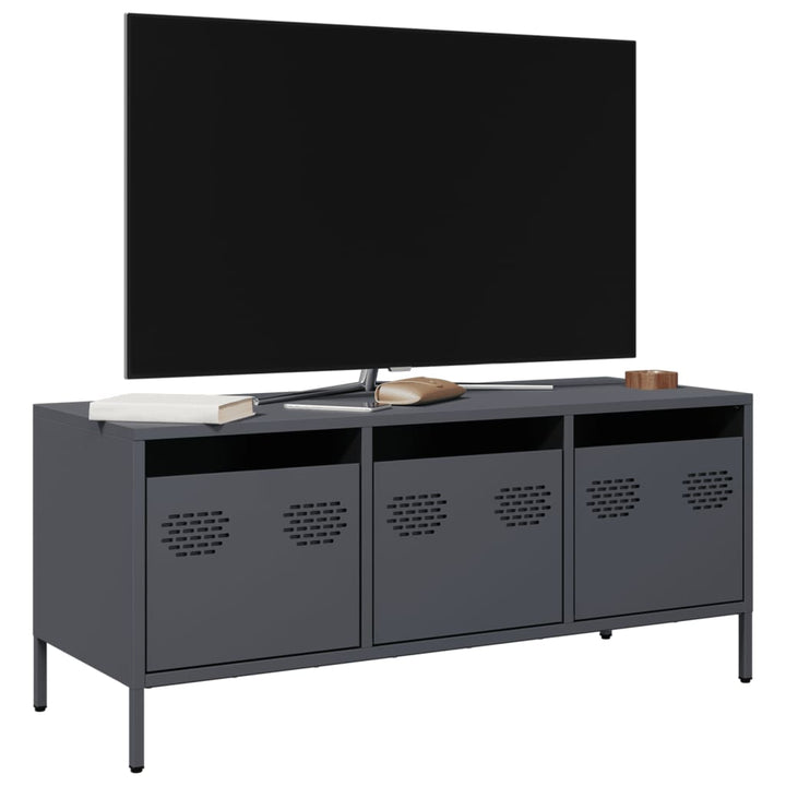 Tv-Schrank 68X39X43,5 Cm Kaltgewalzter Stahl