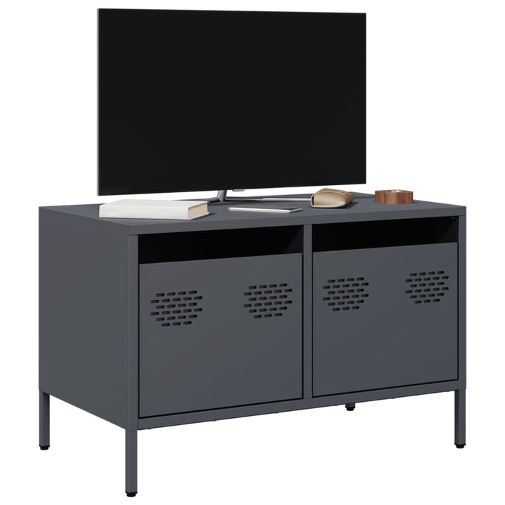 Tv-Schrank 68X39X43,5 Cm Kaltgewalzter Stahl