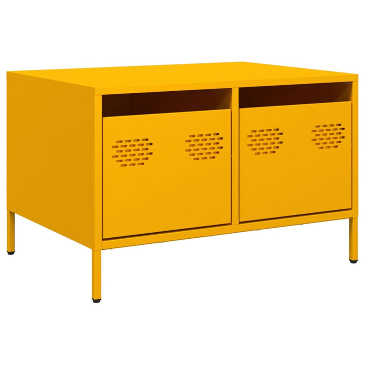 Tv-Schrank Senf 68X50X43,5 Cm Kaltgewalzter Stahl