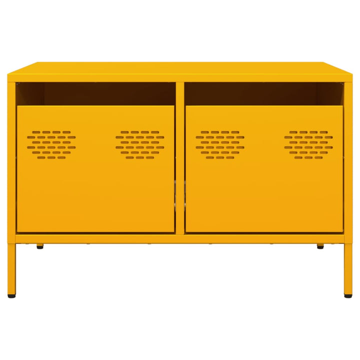 Tv-Schrank Senf 68X50X43,5 Cm Kaltgewalzter Stahl