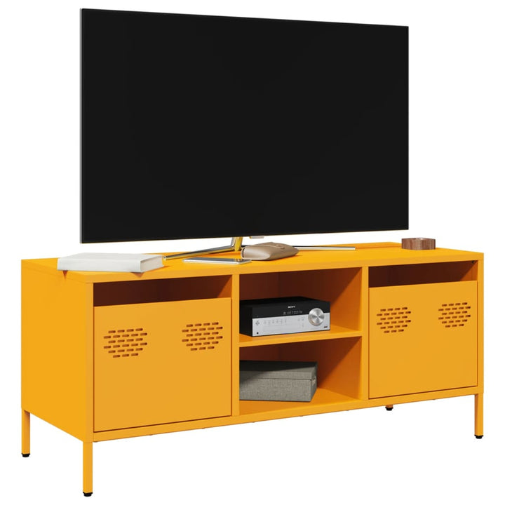 Tv-Schrank 101,5X39X43,5 Cm Kaltgewalzter Stahl