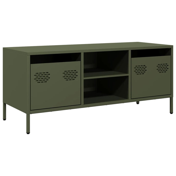 Tv-Schrank 101,5X39X43,5 Cm Kaltgewalzter Stahl