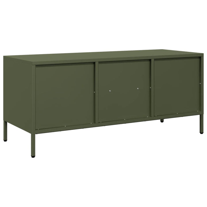 Tv-Schrank 101,5X39X43,5 Cm Kaltgewalzter Stahl