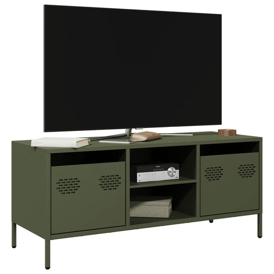 Tv-Schrank 101,5X39X43,5 Cm Kaltgewalzter Stahl