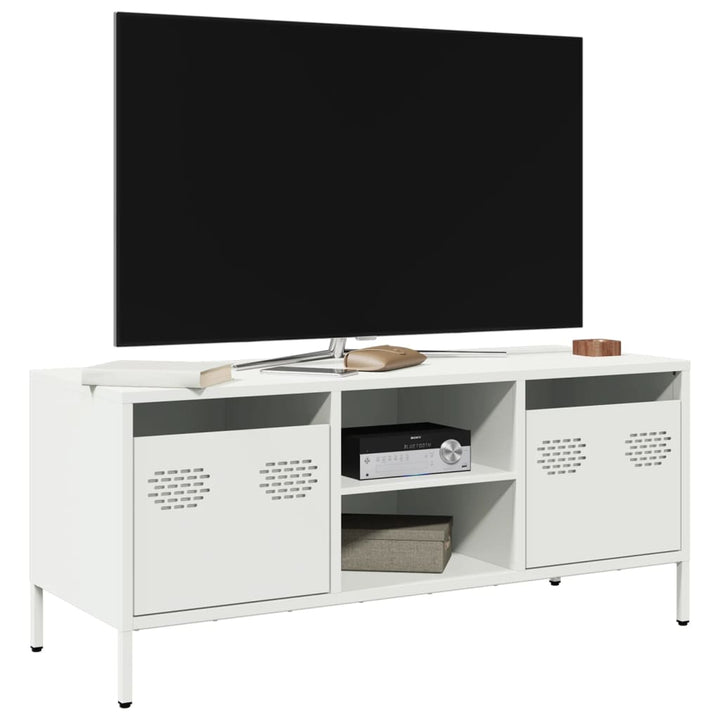 Tv-Schrank 101,5X39X43,5 Cm Kaltgewalzter Stahl