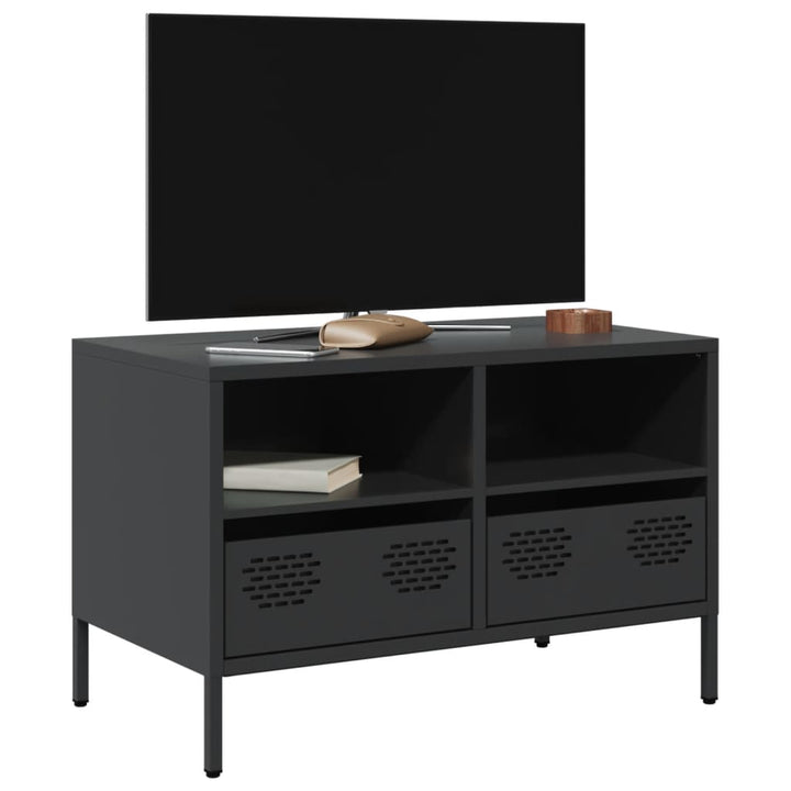 Tv-Schrank 68X39X43,5 Cm Kaltgewalzter Stahl