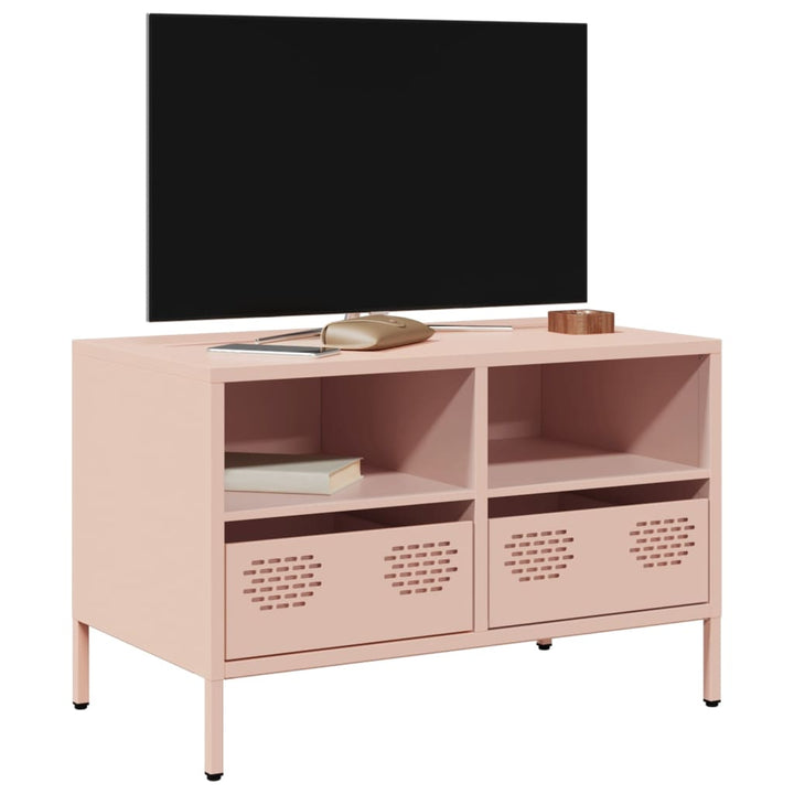 Tv-Schrank 68X39X43,5 Cm Kaltgewalzter Stahl