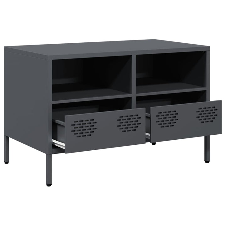 Tv-Schrank 68X39X43,5 Cm Kaltgewalzter Stahl