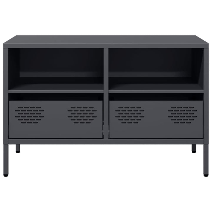 Tv-Schrank 68X39X43,5 Cm Kaltgewalzter Stahl