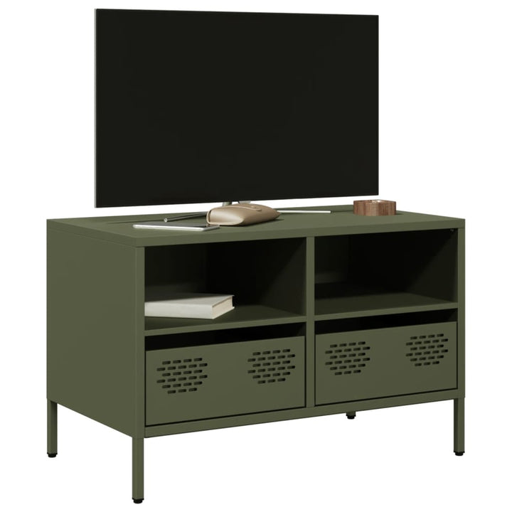 Tv-Schrank 68X39X43,5 Cm Kaltgewalzter Stahl