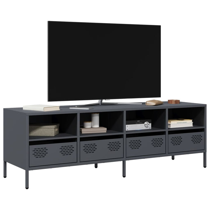 Tv-Schrank 68X39X43,5 Cm Kaltgewalzter Stahl