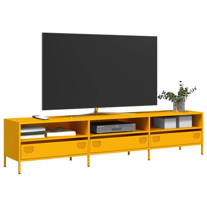 Tv-Schrank 135X39X43,5 Cm Kaltgewalzter Stahl