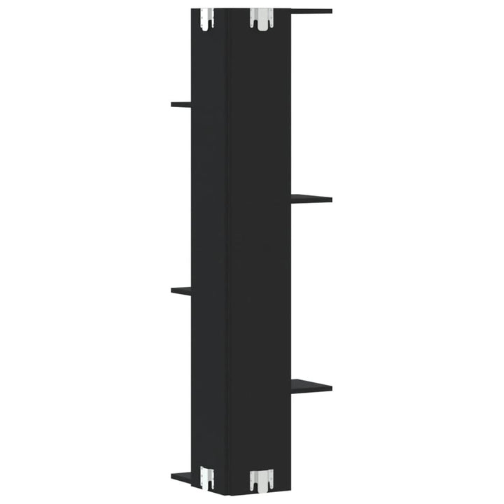 Wand-Eckregal 36,5X36,5X140 Cm Holzwerkstoff