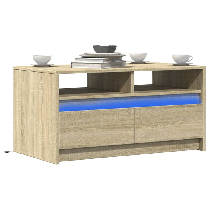 Led-Couchtisch Holzwerkstoff