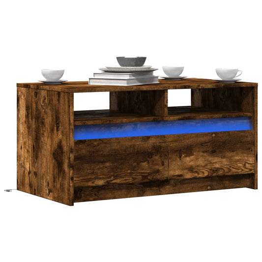 Led-Couchtisch Holzwerkstoff