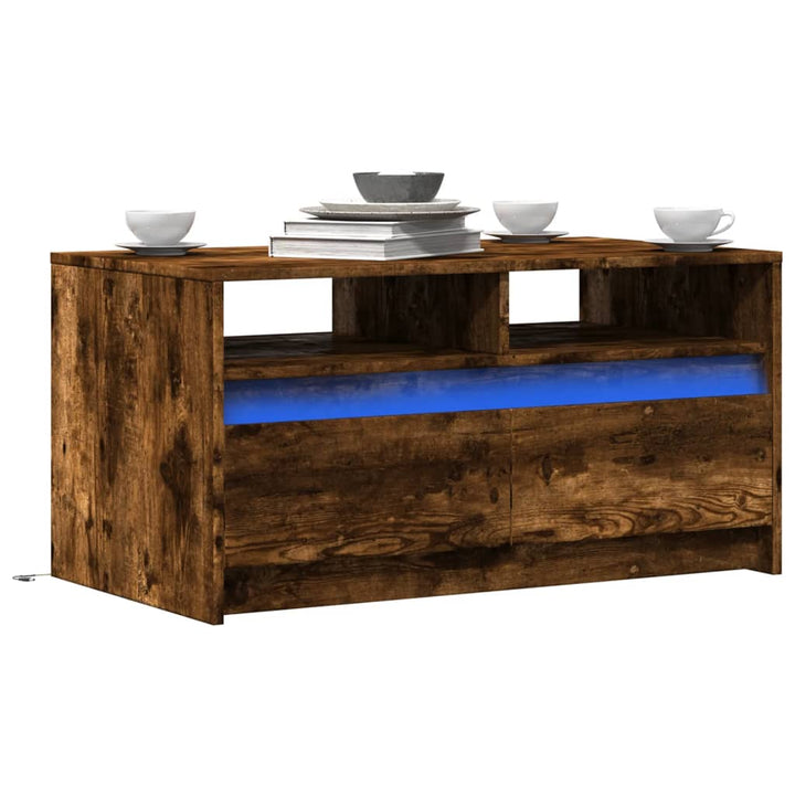 Led-Couchtisch Holzwerkstoff