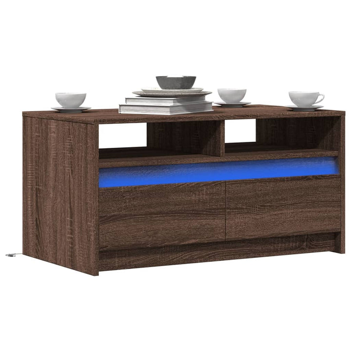 Led-Couchtisch Holzwerkstoff