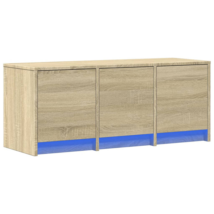 Tv-Schrank Led Sonoma-Eiche 97X34X40 Cm Holzwerkstoff