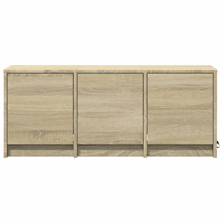 Tv-Schrank Led Sonoma-Eiche 97X34X40 Cm Holzwerkstoff