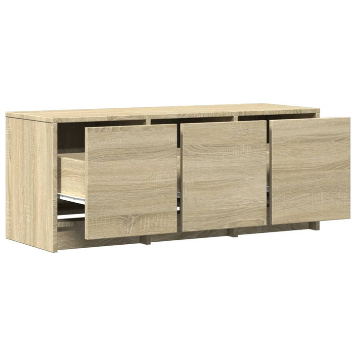 Tv-Schrank Led Sonoma-Eiche 97X34X40 Cm Holzwerkstoff