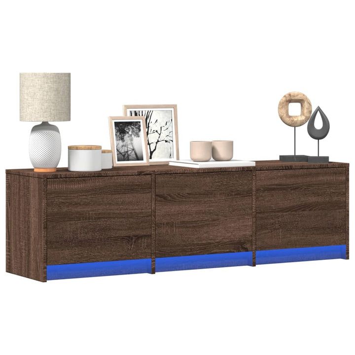 Tv-Schrank Led Sonoma-Eiche 97X34X40 Cm Holzwerkstoff