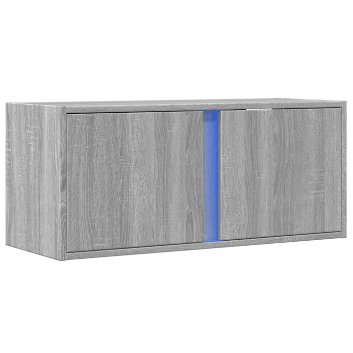 Tv-Wandschrank Mit Led-Beleuchtung 80X31X35 Cm