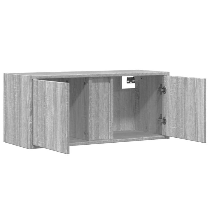 Tv-Wandschrank Mit Led-Beleuchtung 80X31X35 Cm