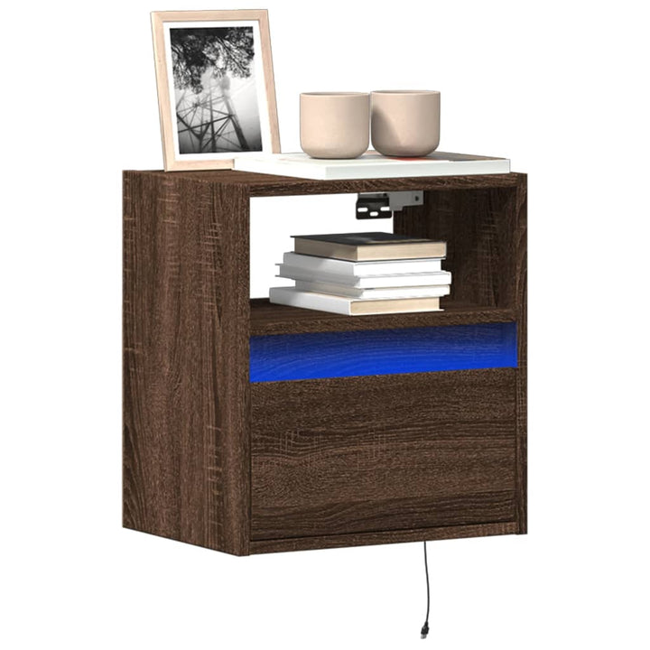 Tv-Wandschrank Mit Led-Beleuchtung Sonoma 41X31X45 Cm